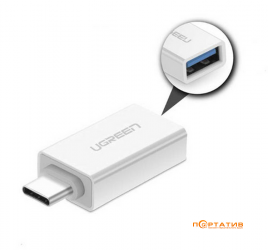 UGREEN US173 USB Type-C to USB 3.0 Female OTG Adapter White (30155)