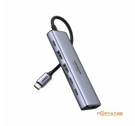 Ugreen CM511 USB-C to HDMI, 2xUSB 3.2, 2xUSB-C Gray (35999)