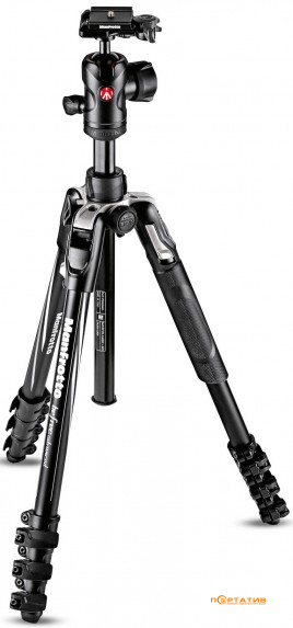 Manfrotto Befree Advanced Travel Aluminum Tripod with 494 Ball Head Black (MKBFRLA4BK-BH)