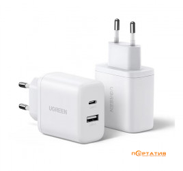 UGREEN X227 USB-C PD 20W, USB-A Charger White (45310)