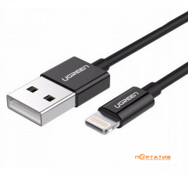 UGREEN US155 USB Lightning Cable 2m Black (80823)