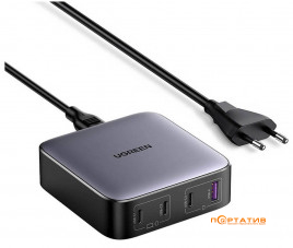 UGREEN CD328 Nexode 100W 3хType-C PD, USB-A GaN Wall Charger Black (90928)