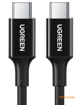 UGREEN US300 Type-C - Type-C 100W 5A Cable 1 m Black (80371)
