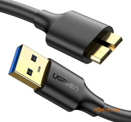 UGREEN US130 USB 3.0 A Male to Micro USB 3.0 Male Cable 0.5m Black (10840)