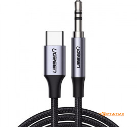 UGREEN CM450 USB-C Male to 3.5mm Male Audio Cable with Chip 1m (20192)