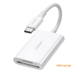 Ugreen CM265 USB-C 3.1 Card Reader for TF/SD White (35506)