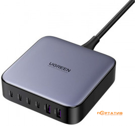 UGREEN CD271 Nexode 200W 4xType-C PD, 2xUSB-A GaN Desktop Charger Gray (40914)