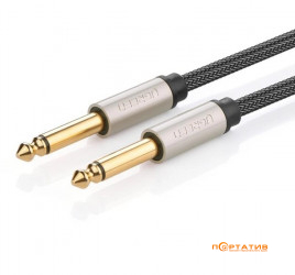 UGREEN AV128 6.35mm Male to 6.35mm Male Cable 3m Gray (10639)
