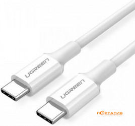 UGREEN US300 Type-C - Type-C 100W 5A Cable 2 m White