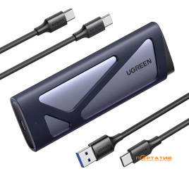 Ugreen CM767 NVMe/SATA M.2 SSD to USB 3.2 Gray (15813)