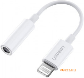 UGREEN US212 Lightning - 3.5mm F Cable 0.1m White (30759)