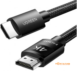 UGREEN HD119 4K HDMI Cable Male to Male Braided 2m Black (40101)