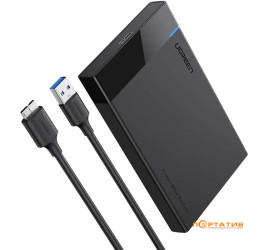 Ugreen US221 USB 3.0 to 2.5' SATA Hard Driver Enclosure Black (30848)