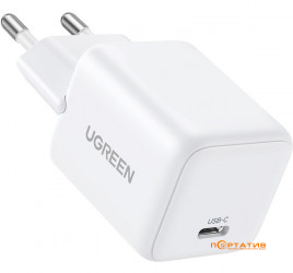 UGREEN X512 USB-C 20W PD GaN Fast Charger White (55554)