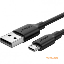 UGREEN US289 USB 2.0 to Micro USB Cable Nickel Plating 2A 2m Black (60138)