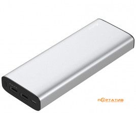 XLayer Plus Macbook 20100mAh, PD 45W, USB-C, 2xUSB-A, Silver (213266)