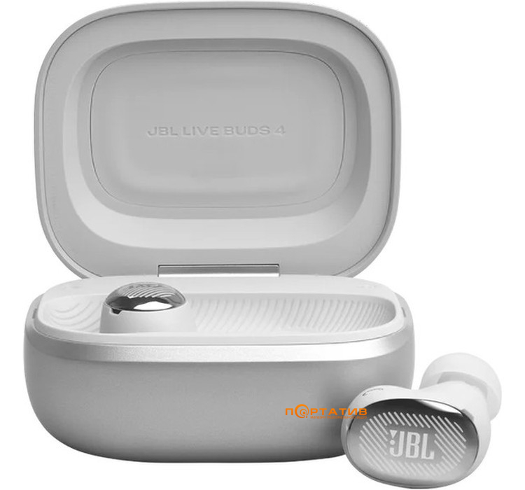 Навушники JBL Live Buds 4 Silver (JBLLIVEBUDS4SIL)