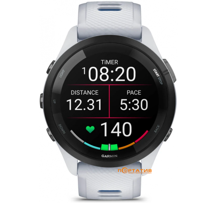 Смарт-часы Garmin Forerunner 265, Whitestone (010-02810-11)