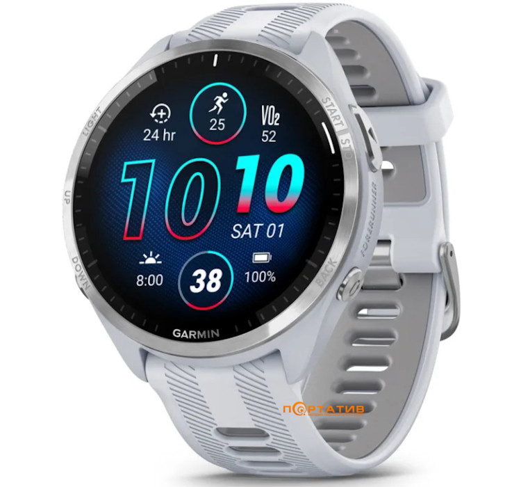 Смарт-годинник  Garmin Forerunner 965, Whitestone (010-02809-11)