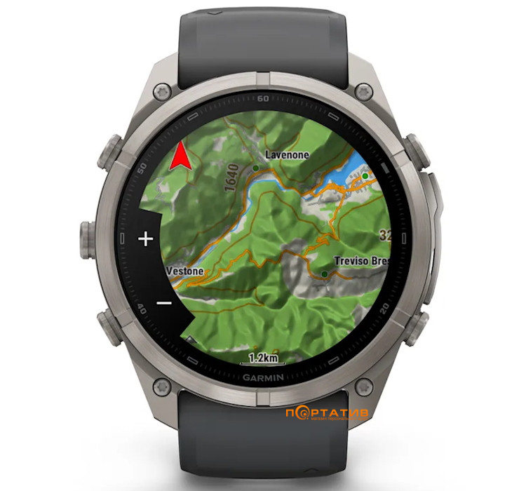 Смарт-годинник Garmin Fenix 9 Pro – inReach, 51mm, Titanium with Graphite/Black Silicone Band (010-04337-21)