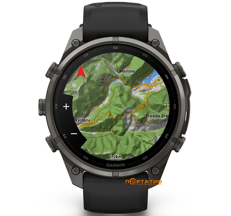 Смарт-годинник Garmin Fenix 9 Pro – 47mm, Carbon Gray DLC Titanium with Black/Pebble Grey Silicone Band (010-04336-16)