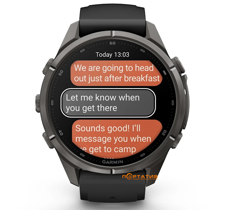 Смарт-годинник Garmin Fenix 9 Pro – inReach, 43mm, Carbon Gray DLC Titanium with Black/Pebble Grey Silicone Band (010-04335-11)