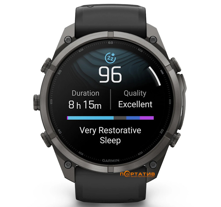 Смарт-годинник Garmin Fenix 9 Pro – 51mm, Carbon Gray DLC Titanium with Black/Pebble Grey Silicone Band (010-04337-16)