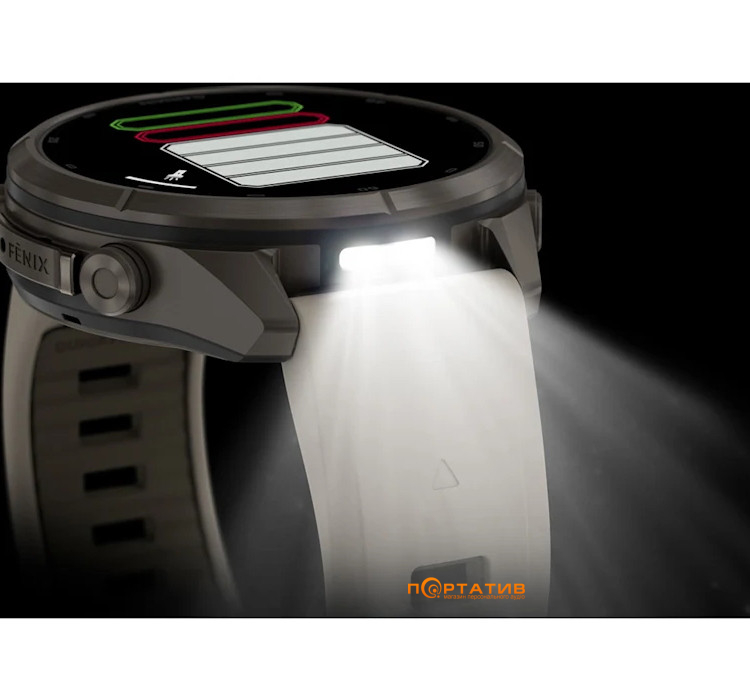 Смарт-годинник Garmin Fenix 9 Pro – 43mm, Titanium with Fog Grey/Dark Sandstone Silicone Band (010-04335-86)