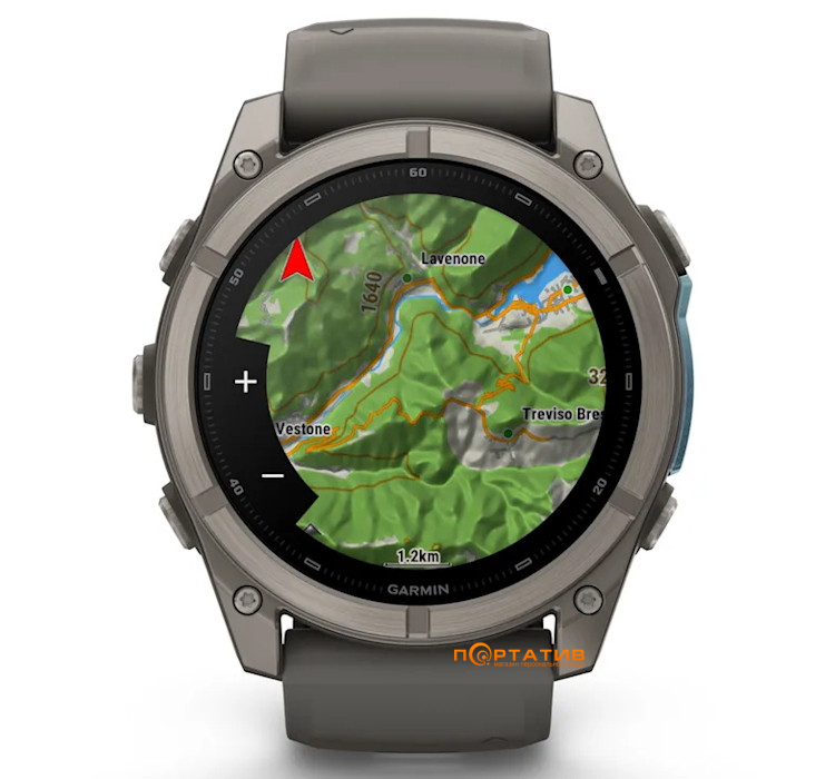 Смарт-годинник Garmin Fenix 9 – 51mm, Titanium with Pebble Grey Silicone Band (010-04763-01)