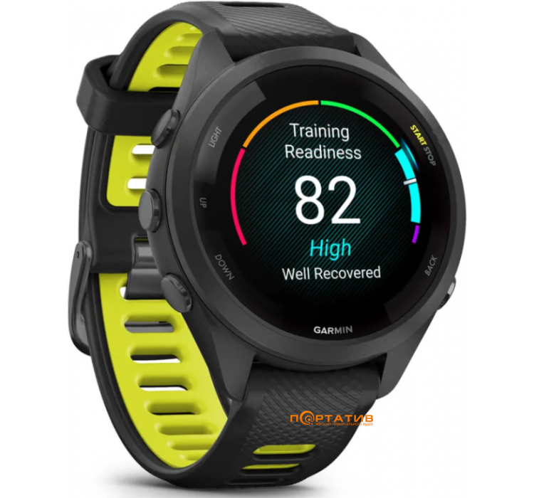 Смарт-годинник Garmin Forerunner 265S, Black (010-02810-13)