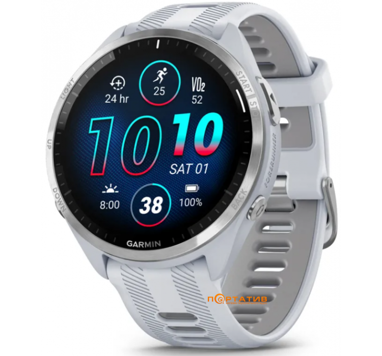 Смарт-годинник  Garmin Forerunner 965, Whitestone (010-02809-11)