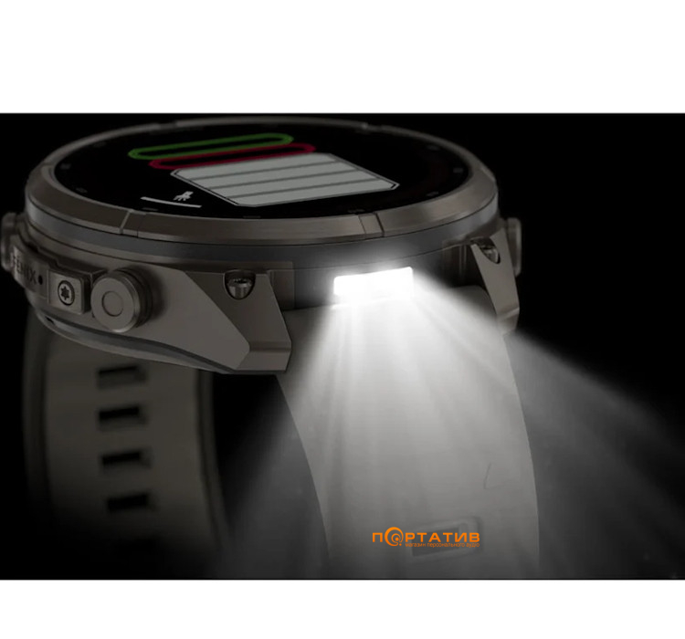 Смарт-годинник Garmin Fenix 9 Pro – inReach, Solar, 47mm, Titanium with Pebble Grey Silicone Band (010-04338-01)