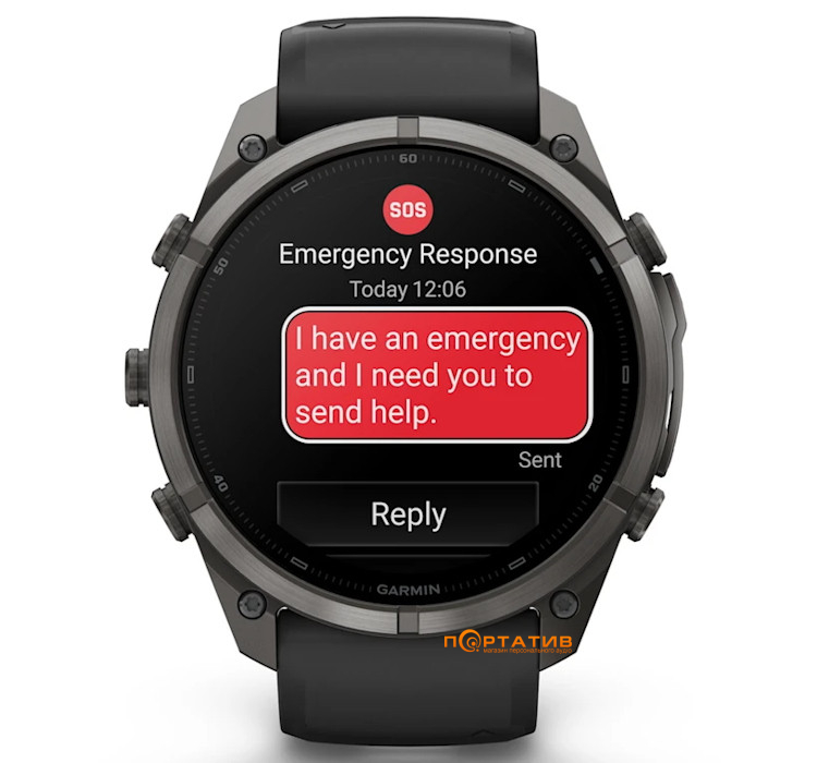 Смарт-годинник Garmin Fenix 9 Pro – inReach, 51mm, Carbon Gray DLC Titanium with Black/Pebble Grey Silicone Band (010-04337-11)
