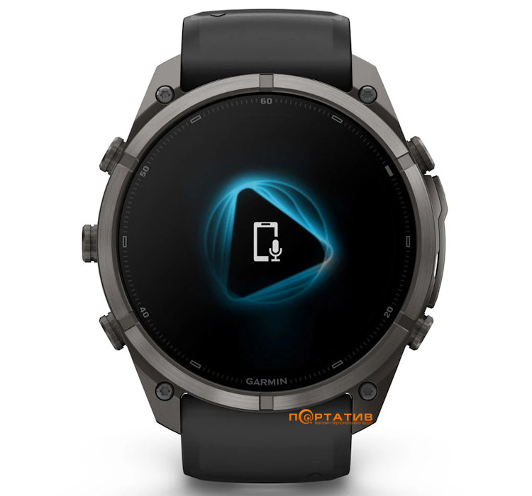 Смарт-годинник Garmin Fenix 9 Pro – 51mm, Carbon Gray DLC Titanium with Black/Pebble Grey Silicone Band (010-04337-16)