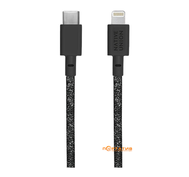 Native Union Night Cable USB-C to Lightning Cosmos Black (3 m) (NCABLE-CL-CS-BK-NP)