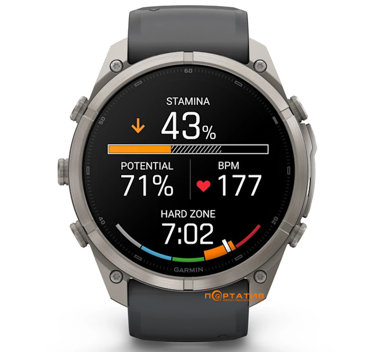 Смарт-годинник Garmin Fenix 9 Pro – inReach, 51mm, Titanium with Graphite/Black Silicone Band (010-04337-21)
