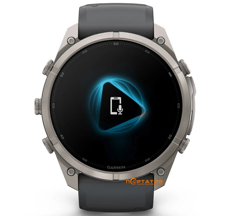 Смарт-годинник Garmin Fenix 9 Pro – inReach, 51mm, Titanium with Graphite/Black Silicone Band (010-04337-21)