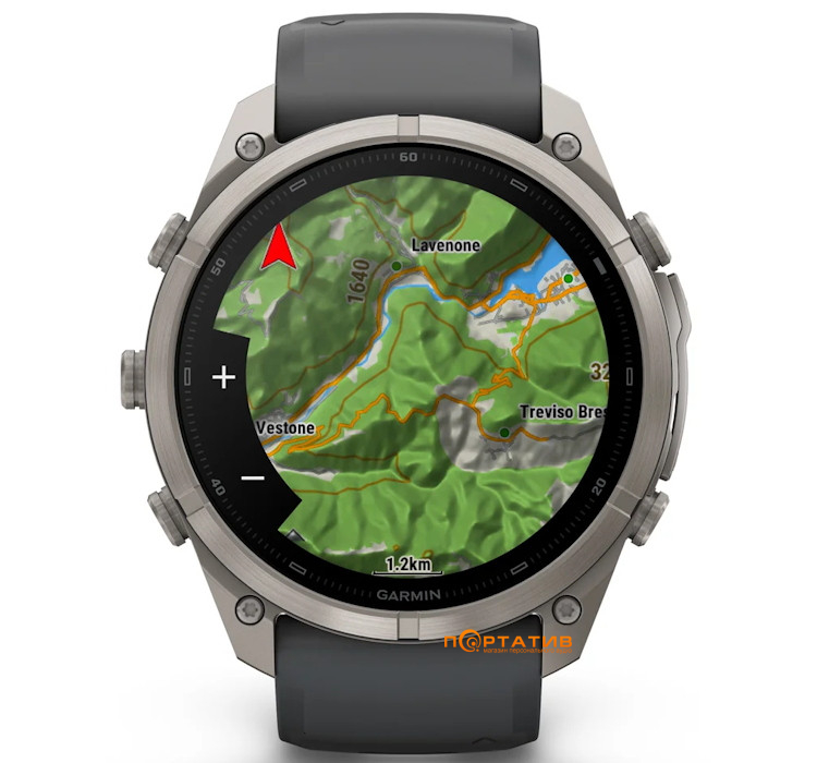 Смарт-годинник Garmin Fenix 9 Pro – 51mm, Titanium with Graphite/Black Silicone Band (010-04337-26)