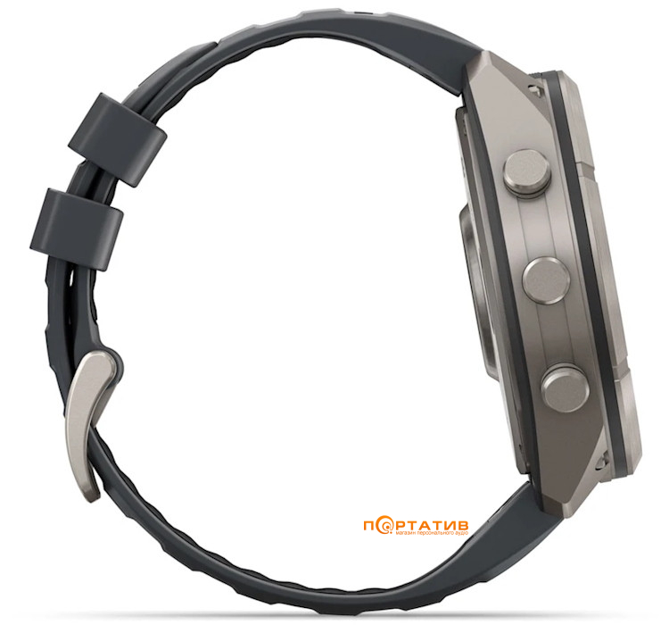 Смарт-годинник Garmin Fenix 9 Pro – inReach, 51mm, Titanium with Graphite/Black Silicone Band (010-04337-21)