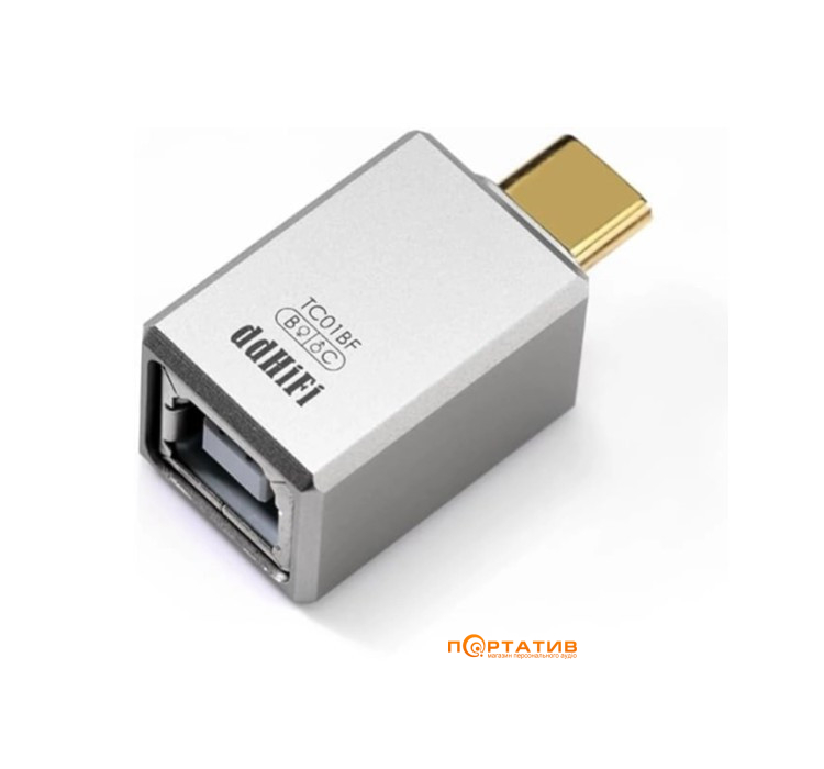 Адаптер DD HiFi TC01BF (USB-C Male to USB-B Female)