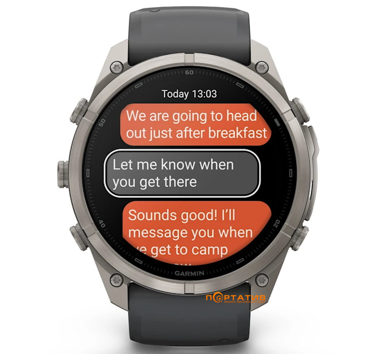 Смарт-годинник Garmin Fenix 9 Pro – inReach, 51mm, Titanium with Graphite/Black Silicone Band (010-04337-21)