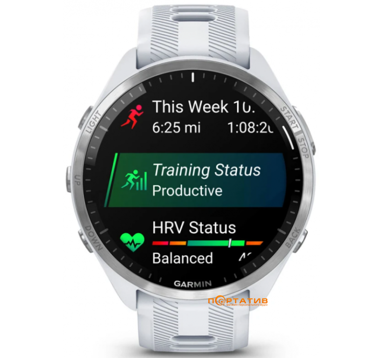 Смарт-годинник  Garmin Forerunner 965, Whitestone (010-02809-11)