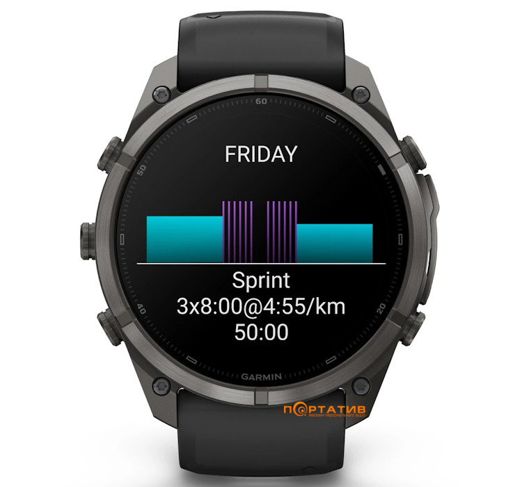 Смарт-годинник Garmin Fenix 9 Pro – 51mm, Carbon Gray DLC Titanium with Black/Pebble Grey Silicone Band (010-04337-16)