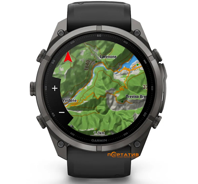 Смарт-годинник Garmin Fenix 9 Pro – inReach, 51mm, Carbon Gray DLC Titanium with Black/Pebble Grey Silicone Band (010-04337-11)