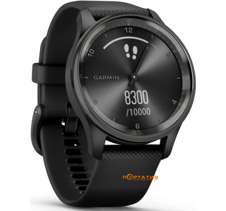 Смарт-часы Garmin Vivomove Trend, Black, Silicone (010-02665-00)