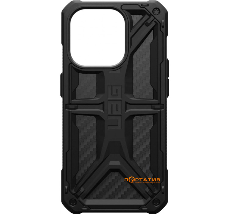 Чехол UAG для Apple iPhone 15 Pro Monarch, Carbon Fiber (114278114242)
