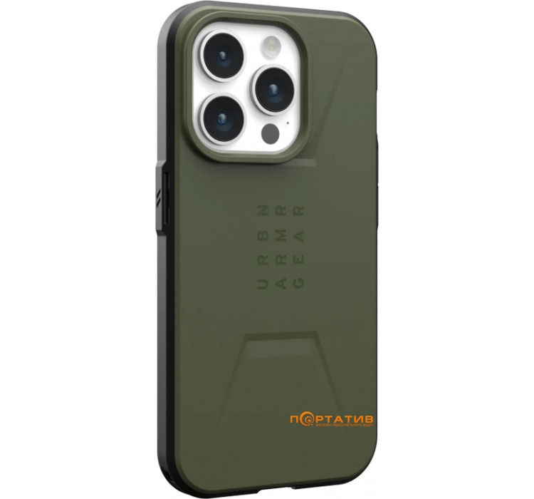 UAG для Apple iPhone 15 Pro Max Civilian Magsafe, Olive Drab (114295117272)