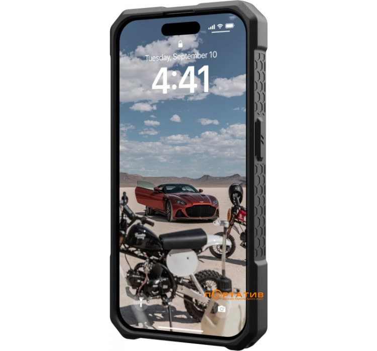 Чохол UAG для Apple iPhone 15 Pro Monarch Pro Magsafe, Kevlar Elemental Green (11422111397B)