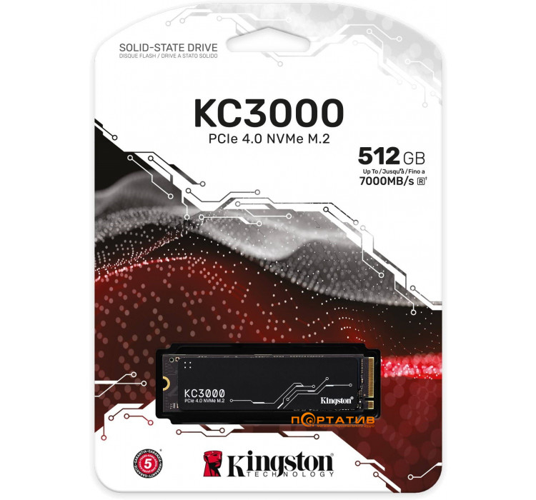 Kingston 512GB M.2 KC3000 NVMe 2280 (SKC3000S/512G)