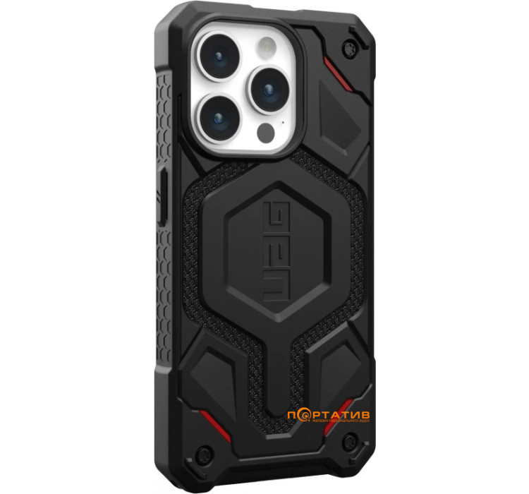 Чехол UAG для Apple iPhone 15 Pro Monarch Pro Magsafe, Kevlar Black (114221113940)